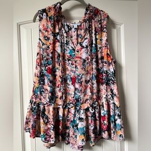 1X Boutique Floral Tank Top